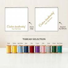 Custom Wedding Handkerchief: Lace Handkerchief With Handwritten Message, Personalized Keepsake Gift For Father, Gift From Bride To Mother, Wedding Keepsake Handkerchief, Gift For Bride Or Groom's Father - Multicolor - View 3