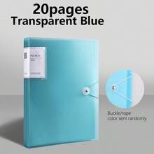 1pc Translucent Cover Document Folder, Transparent Insert File Folder, Snap Closure Folder, Multi-Color Storage Bag, Multi-Specification Loose-Leaf Binder, Storage Album, 20/30/40/60/100 Pages, A4 Multi-Layer Insert Pocket, 6 Colors Available, Stain-Resistant, Waterproof, Comfortable Touch, School Document Bag, Student Subject Exam Paper Bag, Artwork & Certificate Collection Album, Fashion Design - Multicolor - View 18