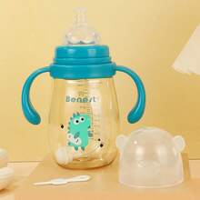 Cute Cartoon Shaped Direct Drinking Water Bottle With Plastic Handle, Designed For Learning To Drink - Multicolor - View 12