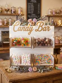1 Set Wooden Candy Display Rack, Birthday Party Dessert Storage Rack, Wedding Candy Tray, Candy Stand, Baby Shower Dessert Plate, Donut Rack, Bridal Shower Cake Stand, Food Display Rack, Party Table Decor, Kitchen Cooking Rack, Birthday Gift, Home Decor, Room Decor, Party Gift - Wooden Tray - View 20