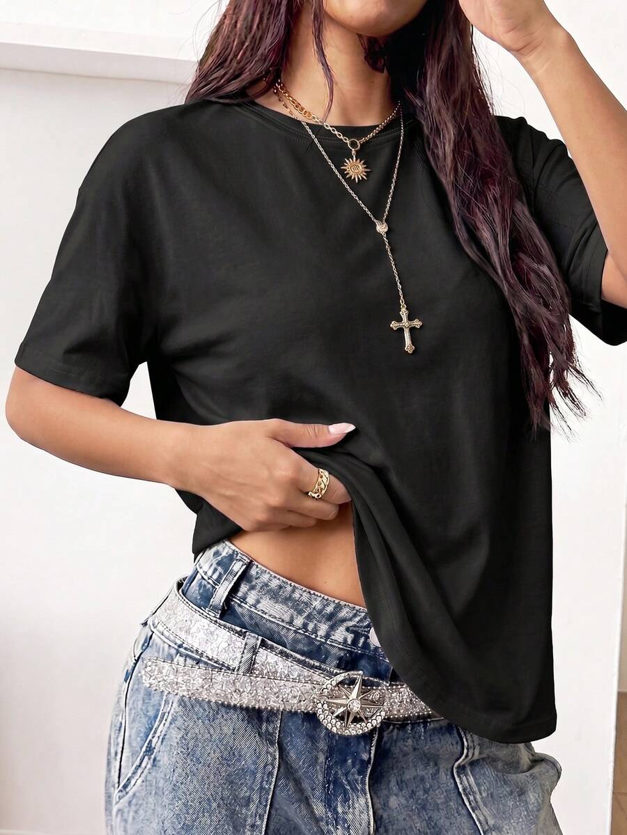 Women T-Shirts - Black - View 1