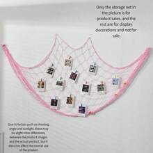 Woven Padded Animal Storage Hammock, Wall-Mounted Plush Doll Mesh Storage Bag, Children's Nursery And Playroom Decor - Multicolor - View 17