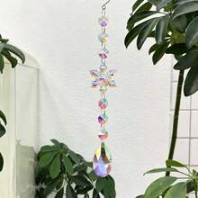 1pc Christmas Acrylic Snowflake Crystal Shell Eye-Shaped Bead Net Pendant Sun Catcher - Hanging Ornament - View 7