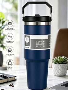 Vacuum Flasks & Thermoses - Navy Blue - View 1