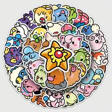 Hasbro 50pcs/1set Pokémon Cartoon Stickers KPOP Merchandise - Multicolor - View 9