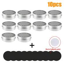 3/6/10pcs Dog Scent Training Box, With Soft Magnetic Stickers, Anti-Bite Anti-Saliva Aluminum Alloy Shell, Portable Multi-Hole Pet Scent Work Box, Suitable For Dog Search Games, Indoor And Outdoor Use, Suitable For Dog Cages, Lawns, Yards And Travel - Silver - View 11