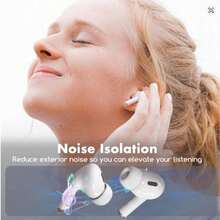 Pro1/2 Replacement Ear Tips [4 Pairs], Silicone Noise Cancelling Earbud Tips (Sizes XS/S/M/L, White) - View 3