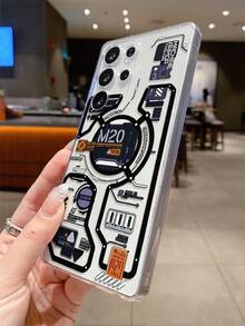 1件創意電子電路圖案高透明手機殼，防摔防刮防指紋透明TPU軟殼，相機鏡頭保護，適用於Apple、Nothing、Pixel - 彩色 - 查看 6