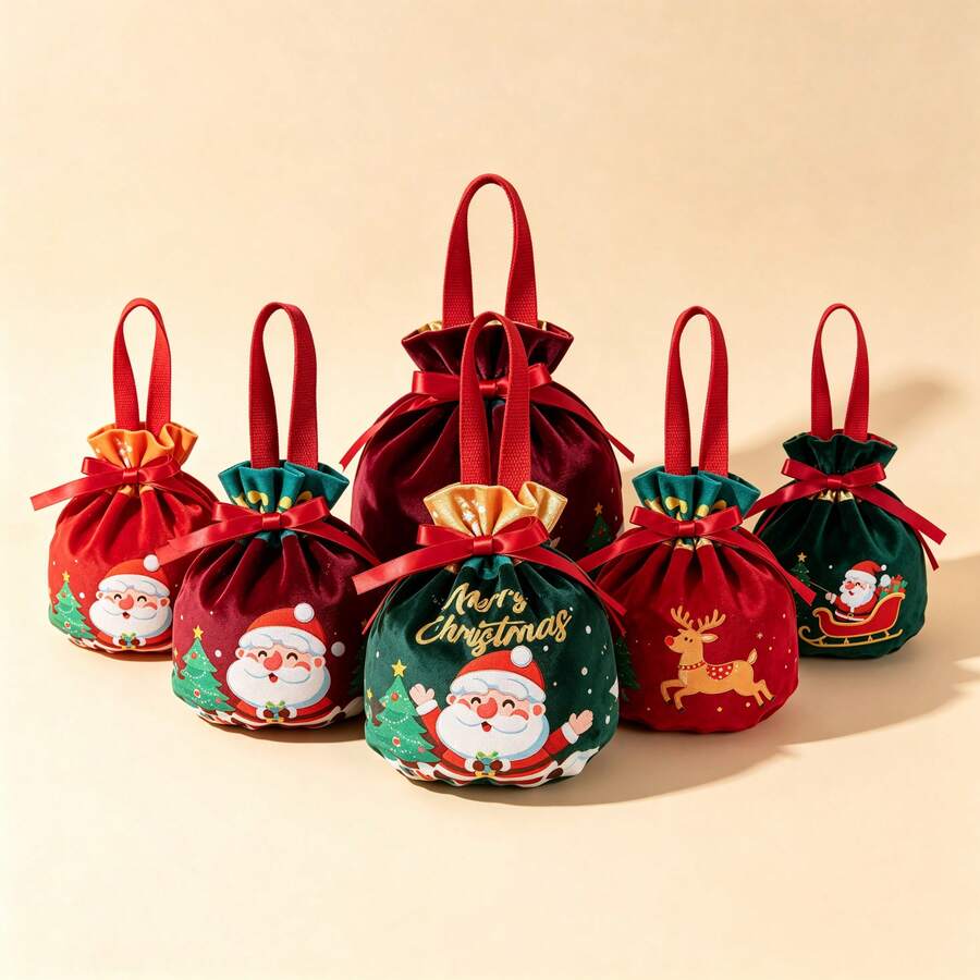 Christmas Cookie Gift Bags, Self-Sealing Large Capacity Packaging Bags, Suitable For Teacher's Day Snacks - Multiple Styles - View 1