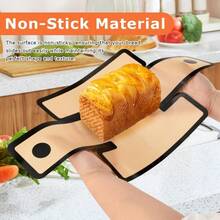 1/3PCS Silicone Toast Box Baking Mat, Non-Stick Bread Baking Liner With Handles, Heat-Resistant Bread Mold Liner, Home Oven Baking Tool, Reusable, Easy Release. Cross-Fold Leak-Proof Design, Prevents Batter Leakage During Baking, With Pull Handles. Fits Multiple Rectangular Toast Baking Pans, 9*5 Inch, 10*5 Inch And Other Sizes. Non-Stick Surface, No Need For Extra Oil, Suitable For Baking Bread, Cookies, Cakes. Easy To Clean With Water Or Wipe With A Cloth, Foldable For Storage, Saves Kitchen Space. Beginner-Friendly Home Baking Tool, Essential For Homemade Toast And Bread, Kitchen Baking Must-Have, Reduces Mold Cleaning Hassle, Easily Make Perfectly Shaped Baked Goods. - View 7