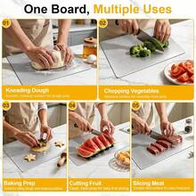 Stainless Steel Cutting Board With Edge, Metal Cutting Board For Kitchen, Protects Countertop, Non-Slip, Suitable For Kneading Dough, Bread, Vegetables And Meat - View 10