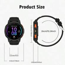 ZhiKexing 1.5 Inch HD Display Smart Sports Watch, Outdoor Sports Flashlight, 300mAh Large Capacity Battery, Ultra Long Battery Life, Wireless Calling, Multiple Sports Modes, Sedentary Reminder And Other Functions, Suitable As Gift For Friends And Couples, Compatible With Android And IOS - View 6