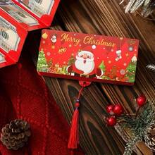 10pcs Christmas Cash Gift Envelopes, Cash Storage Bags With Gold Foil And Laser Cut Design, Christmas Money Envelopes, Cash Stuffing Bags For Cash Gifts - Multicolor - View 4