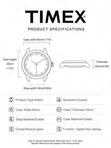 Men's TIMEX Digital Sports Watch, Off-White Resin Strap, Square Display, Shock Resistant, 100m Water Resistant, Timer, Alarm, Outdoor Watch - White - View 5