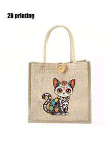 Pin Enamel Kucing Tengkorak Hari Orang Mati Meksiko, Lencana Kucing Tengkorak, Cocok Sebagai Aksesori Fashion dan Hadiah untuk Hari Orang Mati - MultiWarna - View 13