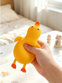 1 buah Mainan Pereda Stres Bebek Kuning Super Lembut yang Dapat Dipantulkan, Mainan Bebek Lucu untuk Diremas, Mainan Pereda Kecemasan Kreatif, Cocok untuk Pelajar dan Dewasa untuk Digunakan di Rumah dan Kantor - Kuning - View 6