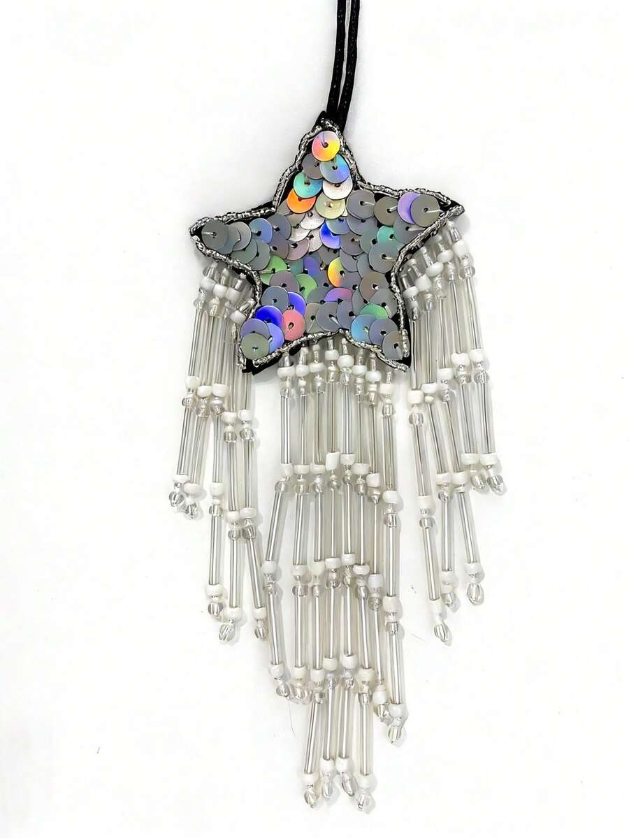 Summer Pentagram Tassel Hanging Rope Bag Charm - Multicolor - View 1