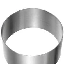 Round Cake Ring Mold, Stainless Steel Cake Ring 3 Inch (Approx. 8cm) Cooking Pastry Ring Mold, Used For Pancake Mousse Dessert Baking, Kitchen Gadget, Halloween Christmas Handmade DIY (1/2/4pcs) - Silver - View 5