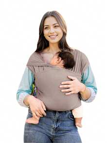 LELE LON High-Quality Breathable Ergonomic Baby Carrier, 7-35 Lbs Portable Baby Sling Wrap With Travel Storage Bag - Multicolor - View 17