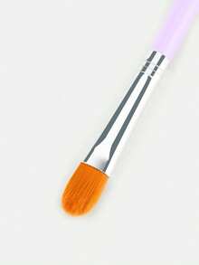 1pc Tongue-Shaped Concealer Brush Lipstick Brush Lip Brush Nail Dust Brush, Pointed Tip For Small Area Concealing, Flat Head For Large Area Concealing, Multi-Function Concealer Brush - Multicolor - View 7