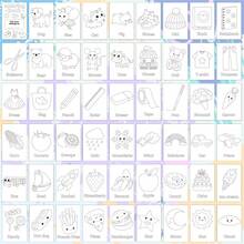ABC Coloring Book For 2-6 Years Old Toddlers: Letter & Word Learning Activity Book | Christmas Stocking Stuffer Gift For Boys & Girls | Preschool Kindergarten Early Education Fun Book (54 Pages) - Multicolor - View 9