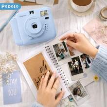 Set Kamera Instan Popoto, Eksposur Otomatis, Flash Terintegrasi, Jendela Bidik Tengah untuk Fotografi Tanpa Offset, Rekam Konser, Wisuda, Prom, Momen Kembali ke Sekolah (Baterai Tidak Termasuk) - View 7