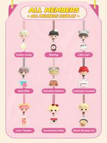 Pop Mart Labubu DIMOO Date Day Series - Blind Box Lanyard (1 Blind Box Acak) - MultiWarna - View 2