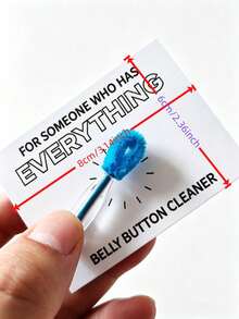 1/2/Pcs Christmas Gag Gifts. Novelty Belly Button Cleaner, Funny White Elephant Party Gift, Sock Filler, Birthday Gift For Adult Friends Exchange - Belly Button Brush - View 4