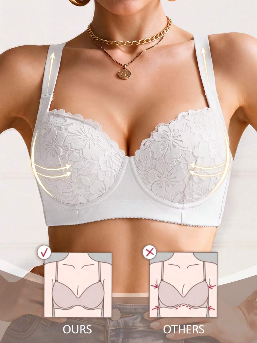 Sexy Lace Women's Underwear, Underwire Bra, Supportive And Comfortable Bra, Anti-Sagging Comfortable Bra