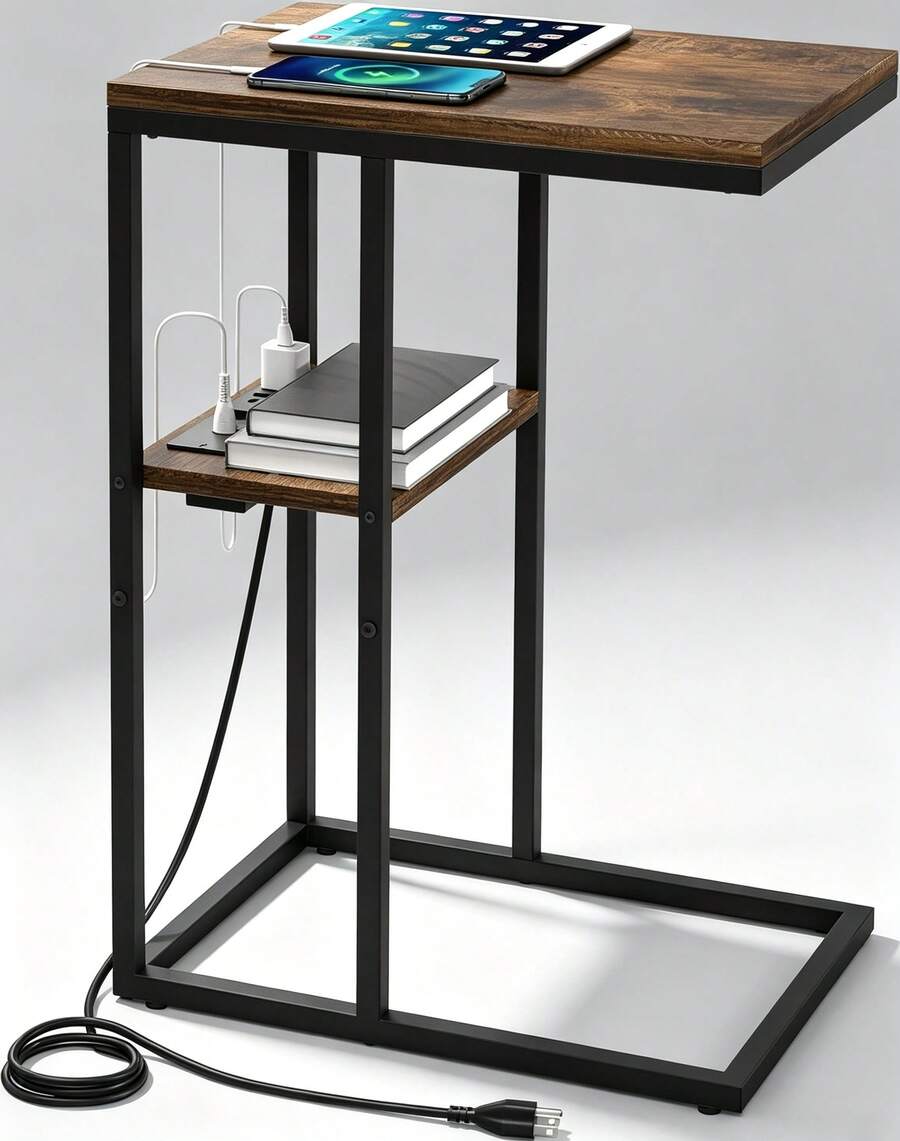 Sofa & Console Tables - Brown - View 1