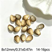 14-16pcs Teardrop Shaped Loose Beads 8x12mm DIY Jewelry Handmade Beading, Suitable For Bracelet, Necklace, Earring Making - 8*12mm Teardrop Beads - View 17