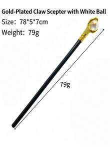 Halloween Party Stage Performance Prop Pharaoh Snake Staff King Scepter Wizard Magic Wand Magician Staff Bronze Color Cosplay Costume - Multicolor - View 13