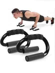 2pcs S-Shaped Push-Up Bars Home Steel Non-Slip Push-Up Stands For Men And Women Chest And Abdominal Muscle Training Fitness Equipment Halloween - Multicolor - View 4