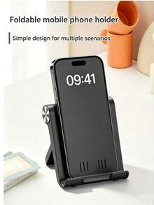 Foldable Portable Desktop Phone Stand, Premium ABS Material, Adjustable Angle, Compact & Lightweight, Pocket Size, Suitable For Phones And Tablets, Stable & Anti-Slip, Space-Saving, Desktop Accessory, Office Desk Accessory, Phone Accessory, Office Decor, Christmas Gift, Perfect Gift For Phone Enthusiasts And Binge-Watchers - Multicolor - View 3