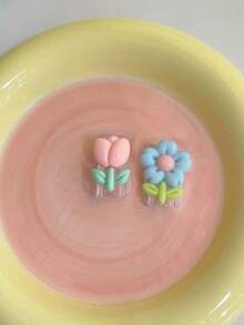 2pcs Cute 3D Decorative Data Cable Protector, Adorable Phone Accessory, Compatible With Apple 18W/20W PD Fast Charging, Cartoon Style Gift Item, Also Suitable As Birthday, Christmas, New Year Holiday Gift For Family - Multicolor - View 8