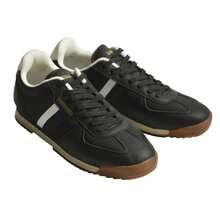 Lambretta Mens Diego Trainers - Black/White - View 4