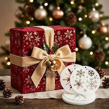 9pcs/18pcs Reusable Plastic Snowflake Stencils, Suitable For Christmas Crafts - 4*4 Inch Stencils, 9 Snowflake Patterns, For Handmade Holiday Decorations, Embroidery, Wall And Painting - Sets - View 3