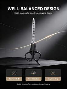 3pcs/Barber Scissors Set, Professional Straight And Thinning Shears (With Comb), Ergonomic Handle Hair Styling Tools, Suitable For Salon And Home Use - Multicolor - View 9