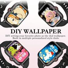 QAGSFLC Unisex Kids Smart Watch, 1.83-Inch Screen, Colorful Silicone Strap, Functions Include Alarm, Built-In Games, Pedometer, Calculator, Stopwatch, Wireless Calling, SMS Notification, Multiple Sports Modes, Remote Photo, Music Playback, 180mAh Battery. Perfect Gift For Boys And Girls. - Multicolor - View 8
