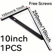 1PC 4PCS 20PCS Black Triangle Bracket 10inch 12inch Suitable For Kitchen, Living Room, Bedroom, Etc., Supports Tripod, Thickened Material - B - View 18