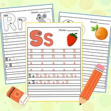 English Alphabet Tracing & Handwriting Practice Notebooks, A-Z Uppercase & Lowercase Letter Writing, ABC Letter Formation, Penmanship, Writing Practice, Fine Motor Skills & Early Learning Activities - Alphabet Tracing & Handwriting - View 6