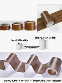 1 Roll Easy Install Self-Adhesive Wood Grain Repair Tape, Suitable For Tables, Chairs, DIY, Baseboards, Doors, Windows, Floors And Furniture Renovation, Door Frame Edge Sticker, Window Sill Waterproof Sticker - Random Style - View 7