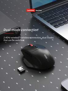 Lenovo 联想N230无线电脑鼠标，蓝牙+USB接收器双模，可充电设计，多设备办公鼠标 - 查看 2