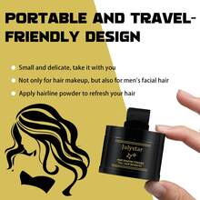 Julystar Hair Shadow Powder 2Pcs With Mirror & Puff, Instantly Cover Thinning Hair And Grey Roots, Natural Matte Texture, Sweat & Water Resistant, Easy To Carry In Handbag, Simple Operation, Help You Get Fuller Hair Look In Seconds - Set - View 10