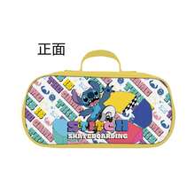 Cute Cartoon Stitch Handheld Pencil Case, Adorable Alien Elf Design, Large Capacity Stationery Storage Bag, Portable Handbag For Students' Daily School Use, Highly Attractive Cartoon Print Pencil Pouch, Can Hold Pencils, Erasers, Rulers, Multi-Layer Storage, Simple And Soft Pencil Case, Creative Stationery Storage Bag For Girls - Multicolor - View 2