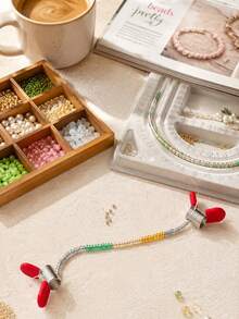 DIY Beading Accessories: Spring-Loaded Bead Stopper Clips (With Protective Rubber Sleeve) – Prevent Beads From Slipping – Essential Tool For Handmade Jewelry Making - Multicolor - View 5