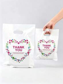 100 Pcs White Thank You Gift Bags - Premium Kraft Paper Bags For Jewelry, Apparel, Wedding Favors, And Retail Packaging - Multiple Styles - View 3