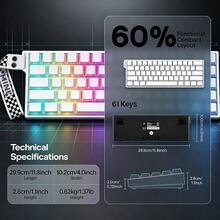 AULA Magnetic Axis Keyboard And Mouse Combo, Low Latency Wireless Mechanical Keyboard With RGB Backlight, Customizable Bluetooth FPS Gaming Keyboard, Three-Mode Wired/Bluetooth/Wireless Mouse - View 5