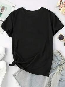 Women T-Shirts - Black - View 2