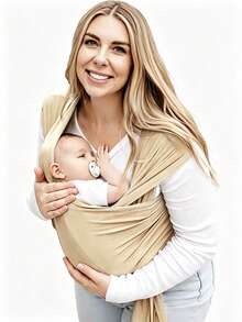 LELE LON High-Quality Breathable Ergonomic Baby Carrier, 7-35 Lbs Portable Baby Sling Wrap With Travel Storage Bag - Multicolor - View 19
